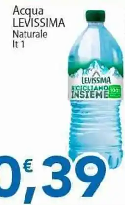 Sidis Acqua Levissima Naturale offerta