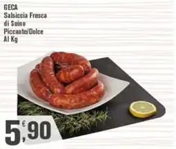 Conté Supermercati GECA Salsiccia Fresca di Suino offerta