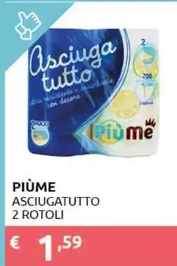 PiùMe Piùme asciugatutto offerta