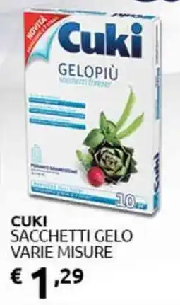 PiùMe Cuki sacchetti gelo offerta