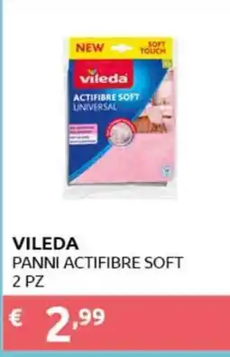 PiùMe Vileda panni actifibre soft offerta