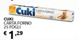 PiùMe Cuki carta forno offerta