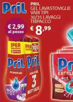 PiùMe Pril gel lavastoviglie offerta