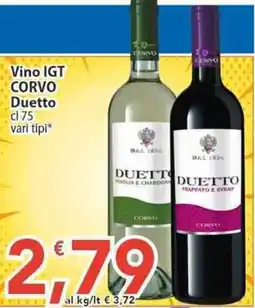 Sidis Vino IGT CORVO Duetto offerta