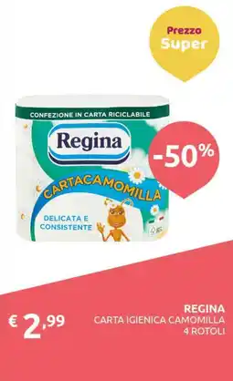 PiùMe Regina carta igienica camomilla offerta