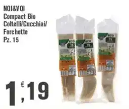 Conté Supermercati NOI&VOI Compact Bio Coltelli/Cucchiai/Forchette offerta
