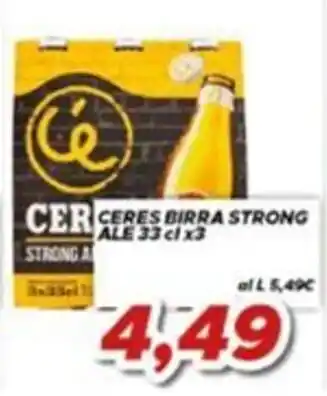 MA Supermercati Ceres Birra Strong Ale offerta