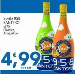 Sidis Spritz 958 Santero offerta