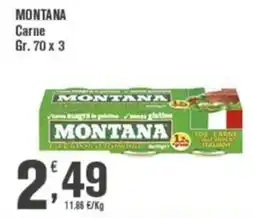 Conté Supermercati Montana carne offerta