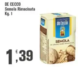 Conté Supermercati Semola Rimacinata De Cecco offerta