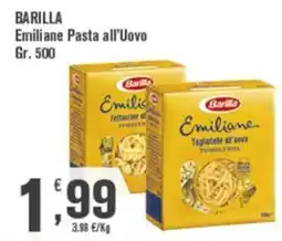 Conté Supermercati Barilla Emiliane Pasta all’Uovo offerta