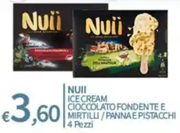 SpeSì Nuii ice cream cioccolato fondente e mirtilli / panna e pistacchi offerta