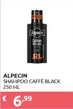PiùMe Alpecin shampoo caffè black offerta