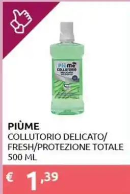 PiùMe Piùme collutorio delicato offerta