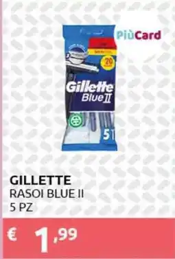 PiùMe Gillette rasoi blue ii offerta