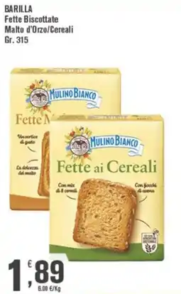 Conté Supermercati Fette ai Cereali Mulino Bianco offerta
