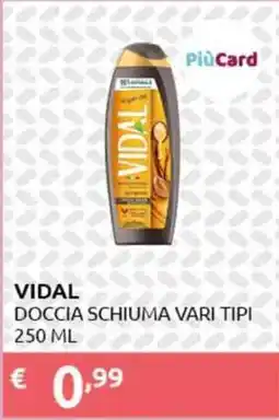 PiùMe Vidal doccia schiuma vari tipi offerta