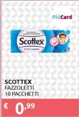PiùMe Scottex fazzoletti offerta