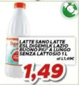 MA Supermercati Latte sano latte ESL Digemilk Lazio buono piu' a lungo senza lattosio offerta