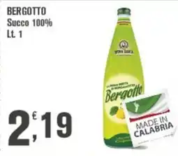 Conté Supermercati Bergotto succo 100% offerta