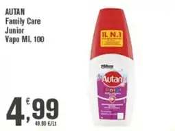 Conté Supermercati Autan Junior Vapo offerta