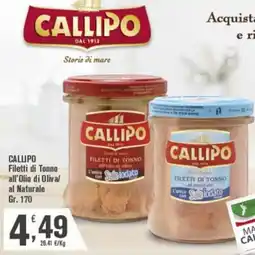 Conté Supermercati Callipo Filetti di Tonno all'Olio di Oliva al Naturale offerta
