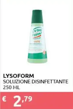 PiùMe Lysoform soluzione disinfettante offerta