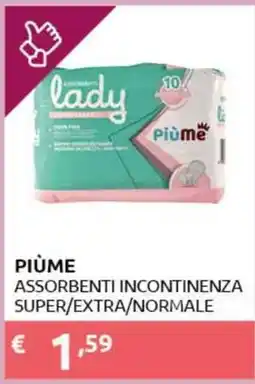 PiùMe Piùme assorbenti incontinenza offerta
