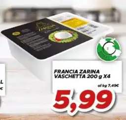 MA Supermercati Francia Zarina vaschetta offerta
