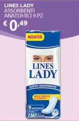 PiùMe Lines Lady assorbenti anatomici offerta