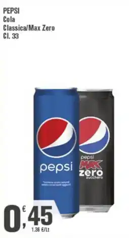 Conté Supermercati Pepsi Cola Classica/Max Zero offerta