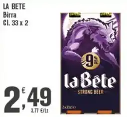 Conté Supermercati la Bete strong beer offerta