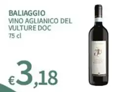 SpeSì Baliaggio Vino Aglianico del Vulture DOC offerta