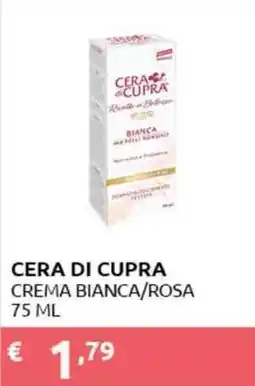 PiùMe Cera di Cupra crema bianca/rosa offerta