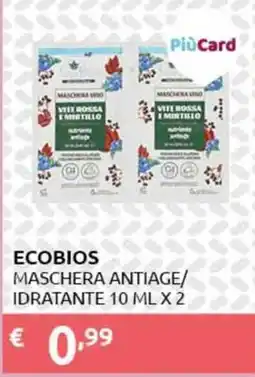 PiùMe EcoBios maschera antiage/idratante offerta