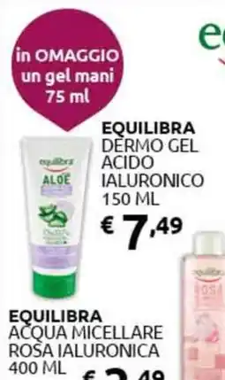 PiùMe Equilibra Dermo Gel Acido Ialuronico offerta