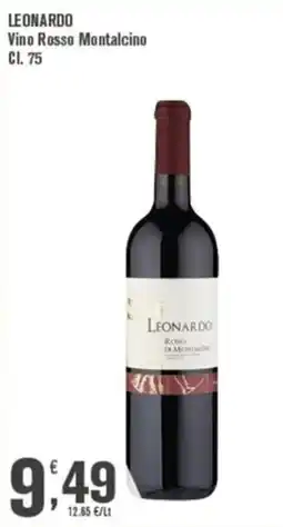 Conté Supermercati Leonardo Vino Rosso Montalcino offerta