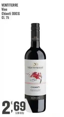 Conté Supermercati Vino Chianti DOCG Ventiterre offerta