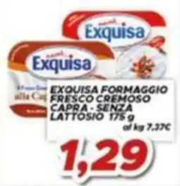 MA Supermercati Exquisa formaggio fresco cremoso capra senza lattosio offerta