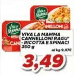 MA Supermercati Viva la mamma cannelloni ragu' ricotta e spinaci offerta