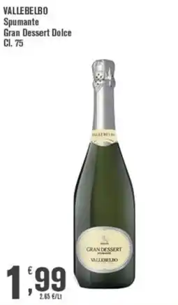 Conté Supermercati Spumante Gran Dessert Dolce Vallebelbo offerta