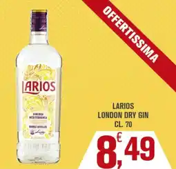 Conté Supermercati Larios London Dry Gin offerta