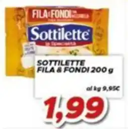 MA Supermercati Sottilette Fila & Fondi offerta