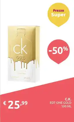 PiùMe C.K. EDT ONE GOLD offerta