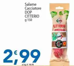 Sidis Salame Cacciatore DOP Citterio offerta