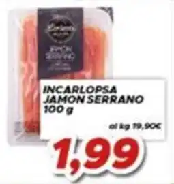 MA Supermercati Incarlopsa Jamón Serrano offerta