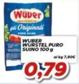 MA Supermercati Wüber Wurstel puro suino offerta