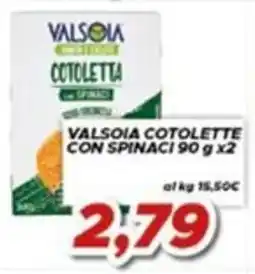 MA Supermercati Valsola cotoletta con spinaci offerta