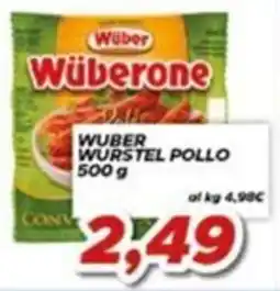 MA Supermercati Wüber Würstel Pollo offerta
