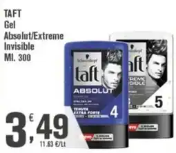 Conté Supermercati Taft Gel Absolut/Extreme Invisible offerta